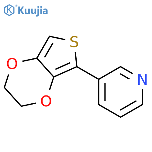 Pyridine,  3-(2,3-dihydrothieno[3,4-b]-1,4-dioxin-5-yl)- structure