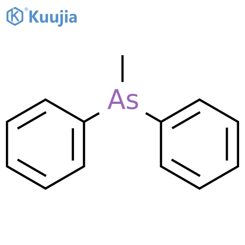 Arsine, methyldiphenyl- structure