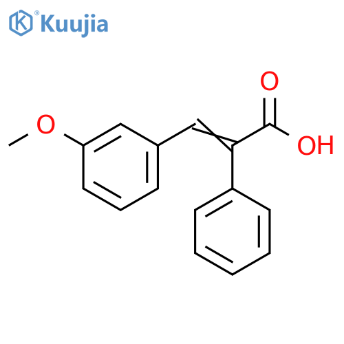3-(3-Methoxyphenyl)-2-phenylprop-2-enoic acid structure