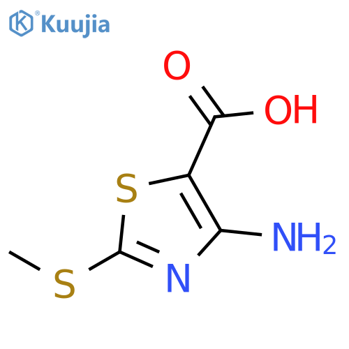 4-amino-2-(methylsulfanyl)-1,3-thiazole-5-carboxylic acid structure