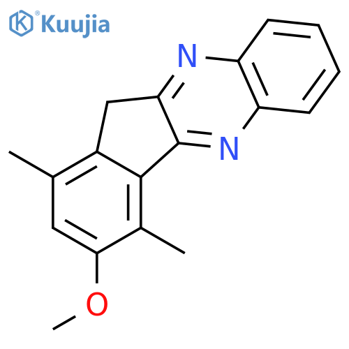 11H-Indeno[1,2-b]quinoxaline, 3-methoxy-1,4-dimethyl- structure