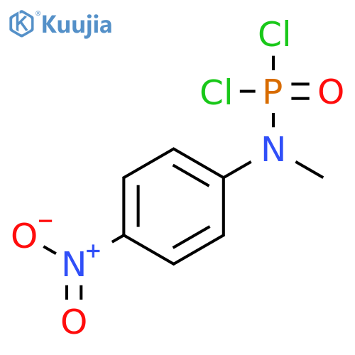 Phosphoramidic dichloride, methyl(4-nitrophenyl)- structure