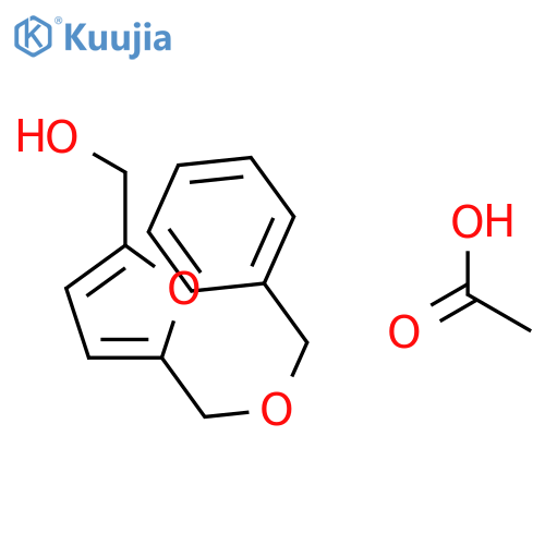 2-Furanmethanol, 5-[(phenylmethoxy)methyl]-, acetate structure