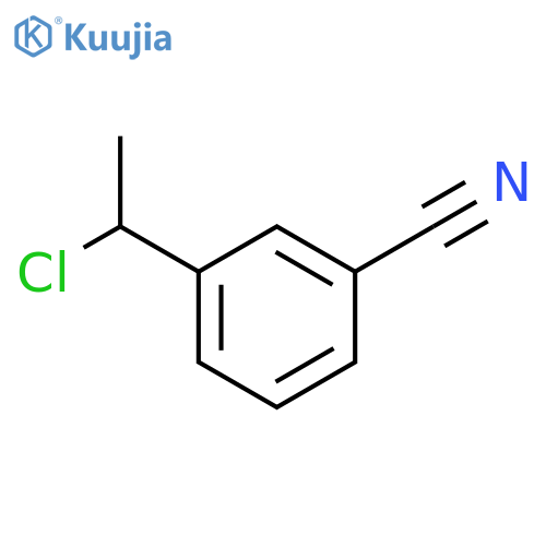 Benzonitrile, 3-(1-chloroethyl)- structure