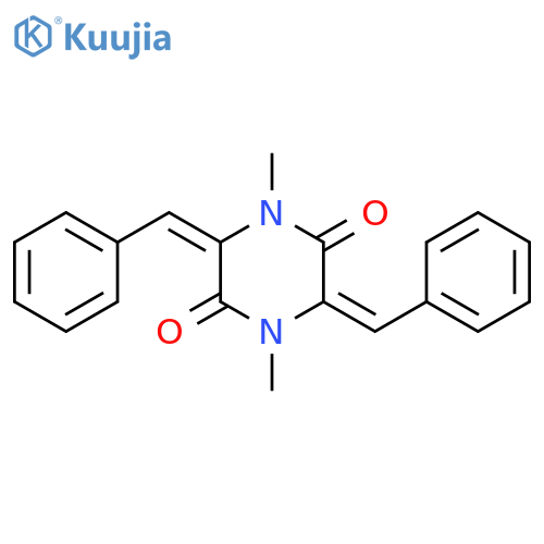 (3Z,6Z)-3,6-Dibenzylidene-1,4-dimethylpiperazine-2,5-dione structure