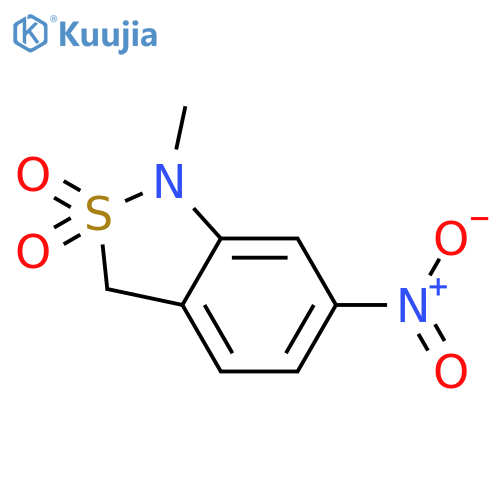 2,1-Benzisothiazole, 1,3-dihydro-1-methyl-6-nitro-, 2,2-dioxide structure