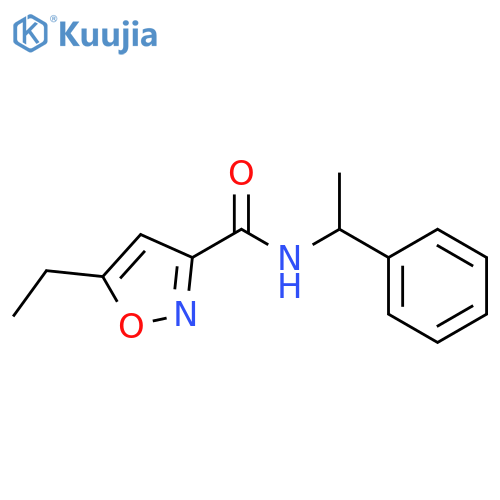 5-Ethyl-isoxazole-3-carboxylic acid (1-phenyl-ethyl)-amide structure
