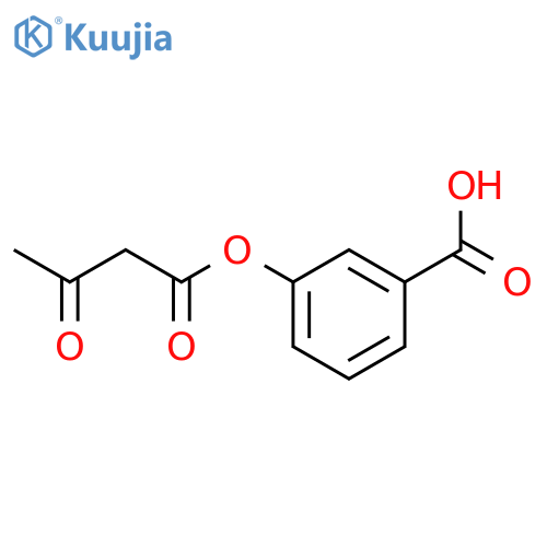 Benzoic acid, 3-(1,3-dioxobutoxy)- structure