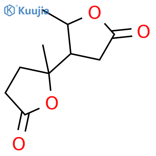 [2,3'-Bifuran]-5,5'(2H,2'H)-dione, tetrahydro-2,2'-dimethyl- structure