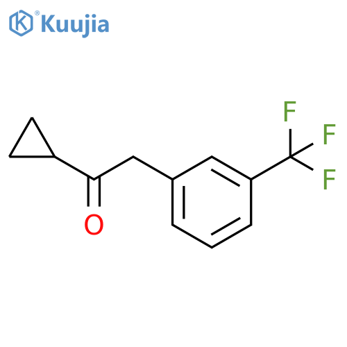 1-cyclopropyl-2-3-(trifluoromethyl)phenylethan-1-one structure