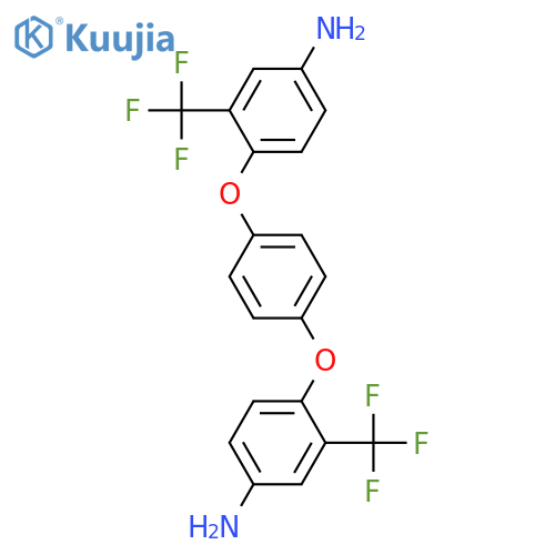 1,4-Bis(4-amino-2-trifluoromethylphenoxy)benzene structure