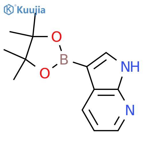 3-(4,4,5,5-Tetramethyl-1,3,2-dioxaborolan-2-yl)-1H-pyrrolo[2,3-b]pyridine structure