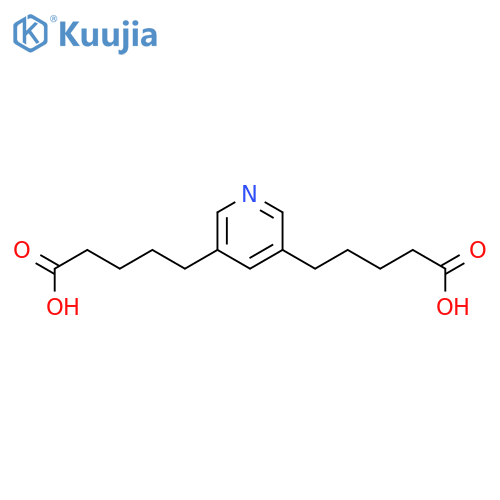 3,5-Pyridinedipentanoic acid structure