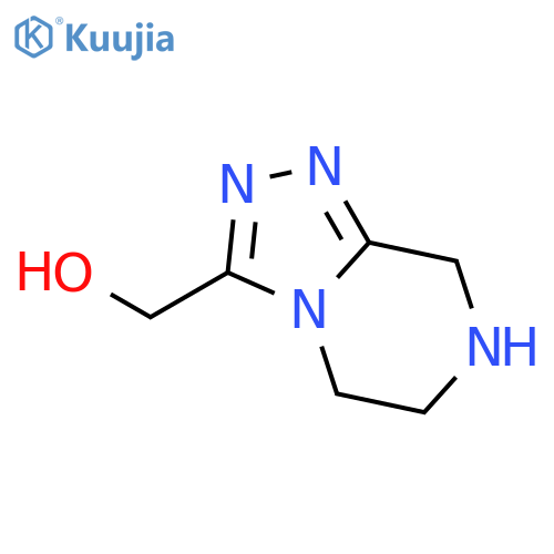 {5H,6H,7H,8H-[1,2,4]triazolo[4,3-a]pyrazin-3-yl}methanol structure