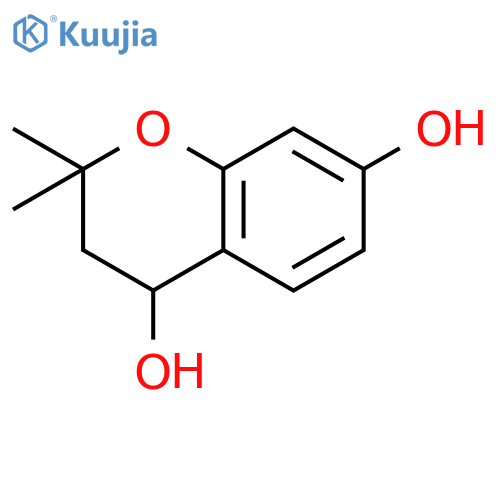 2H-1-Benzopyran-4,7-diol, 3,4-dihydro-2,2-dimethyl- structure