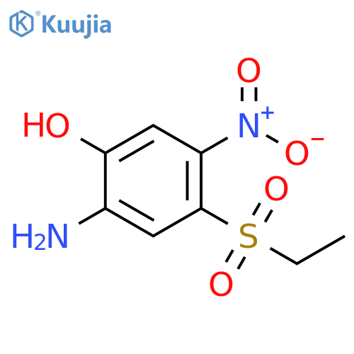 Phenol, 2-amino-4-(ethylsulfonyl)-5-nitro- structure