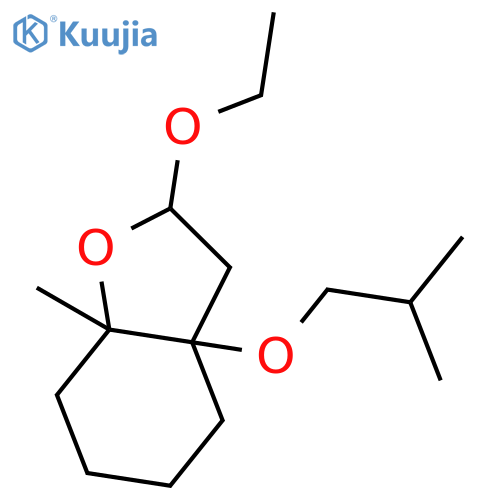 Benzofuran, 2-ethoxyoctahydro-7a-methyl-3a-(2-methylpropoxy)- structure