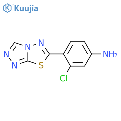 4-([1,2,4]triazolo[3,4-b][1,3,4]thiadiazol-6-yl)-3-chloroaniline structure