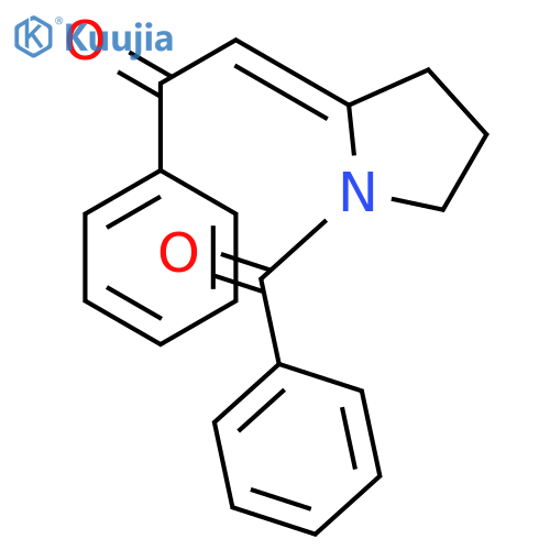 Pyrrolidine, 1-benzoyl-2-(2-oxo-2-phenylethylidene)-, (Z)- structure