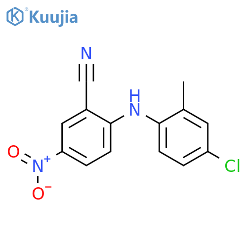 2-(4-Chloro-2-methylphenyl)amino-5-nitrobenzonitrile structure
