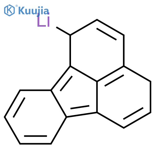 Lithium, (1,4-dihydro-1-fluoranthenyl)- structure