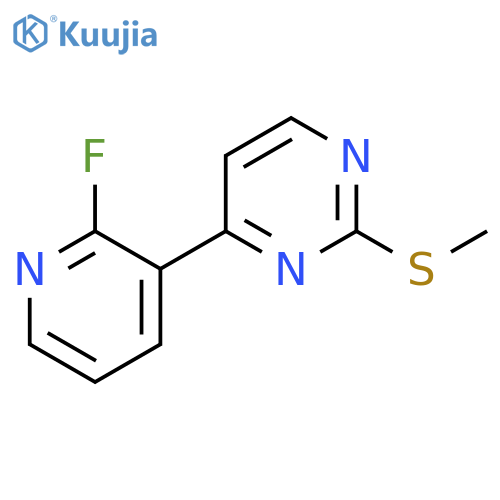 4-(2-Fluoropyridin-3-yl)-2-(methylthio)pyrimidine structure