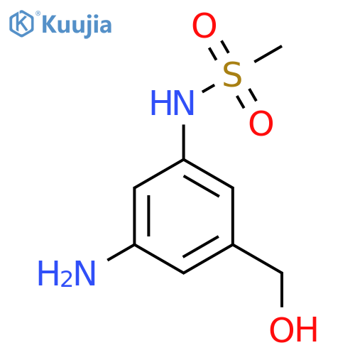 N-(3-Amino-5-(hydroxymethyl)phenyl)methanesulfonamide structure