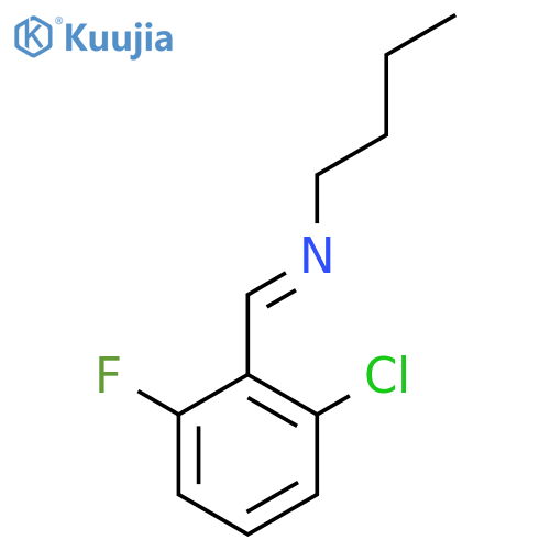 1-Butanamine, N-[(2-chloro-6-fluorophenyl)methylene]- structure