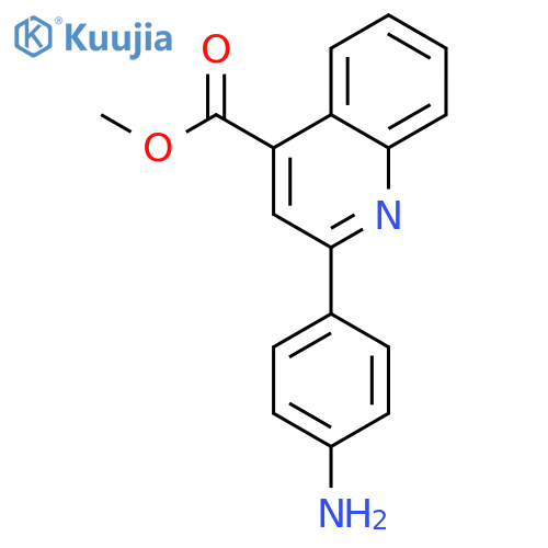 Methyl 2-(4-aminophenyl)quinoline-4-carboxylate structure