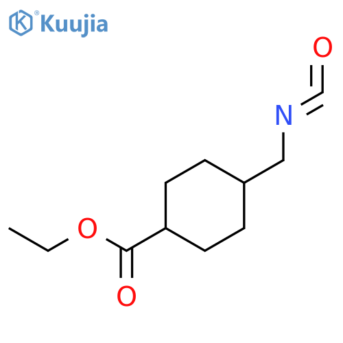 Ethyl 4-(isocyanatomethyl)cyclohexanecarboxylate structure