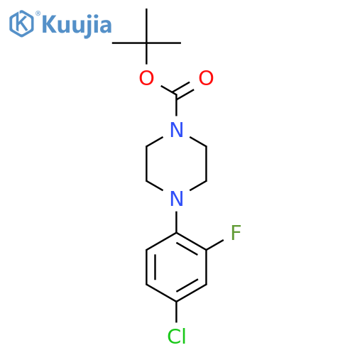 1-Boc-4-(4-chloro-2-fluorophenyl)piperazine structure