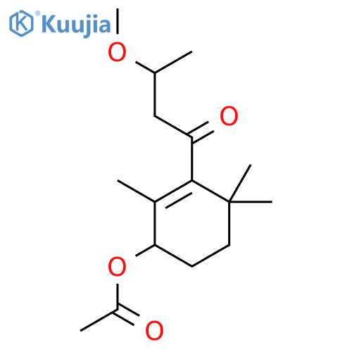 1-3-(Acetyloxy)-2,6,6-trimethyl-1-cyclohexen-1-yl-3-methoxy-1-butanone structure