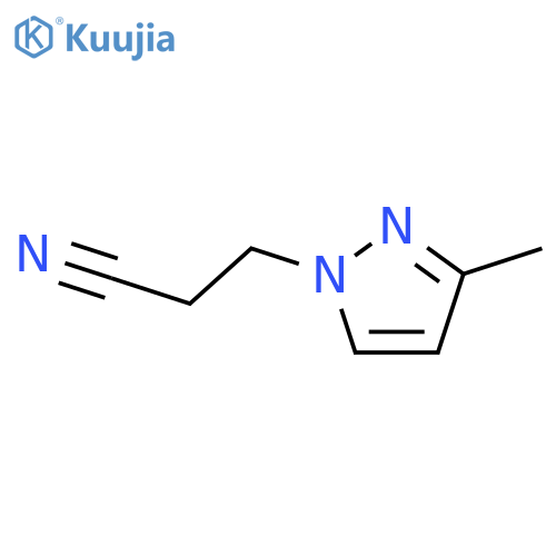 3-(3-Methyl-1H-pyrazol-1-yl)propanenitrile structure