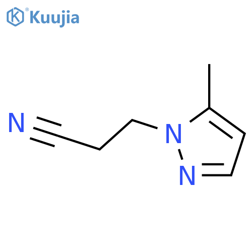 3-(5-methyl-1H-pyrazol-1-yl)propanenitrile structure