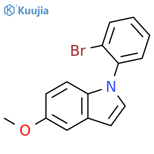 1-(2-bromophenyl)-5-methoxy-1H-indole structure