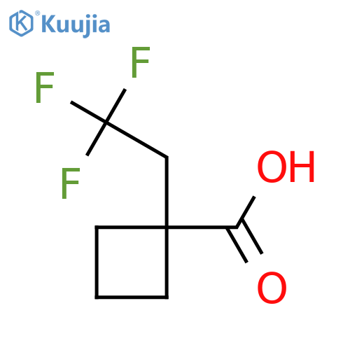 1-(2,2,2-Trifluoroethyl)cyclobutane-1-carboxylic acid structure