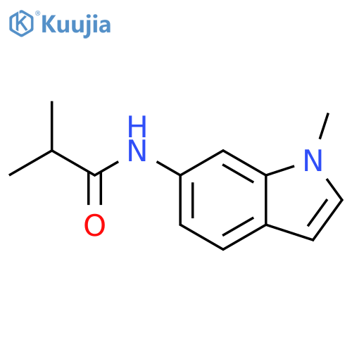 Propanamide, 2-methyl-N-(1-methyl-1H-indol-6-yl)- structure