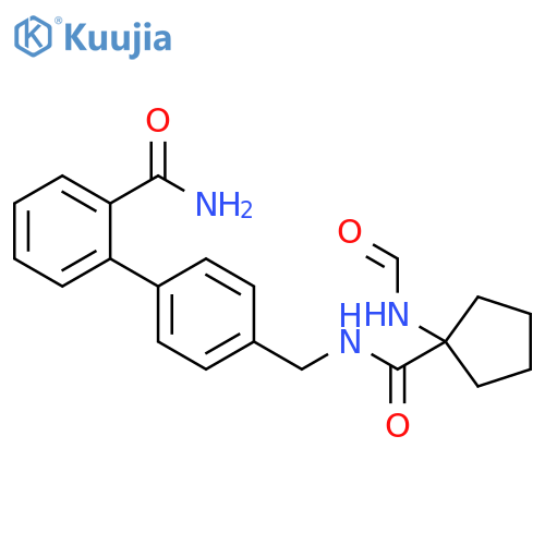 4′-[[[[1-(Formylamino)cyclopentyl]carbonyl]amino]methyl][1,1′-biphenyl]-2-carboxamide structure