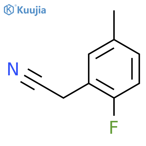 2-Fluoro-5-methylphenylacetonitrile structure
