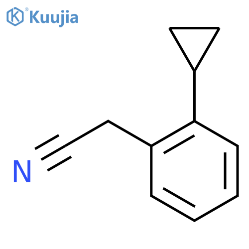 2-(2-cyclopropylphenyl)acetonitrile structure