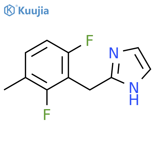 2-[(2,6-difluoro-3-methylphenyl)methyl]-1H-Imidazole structure