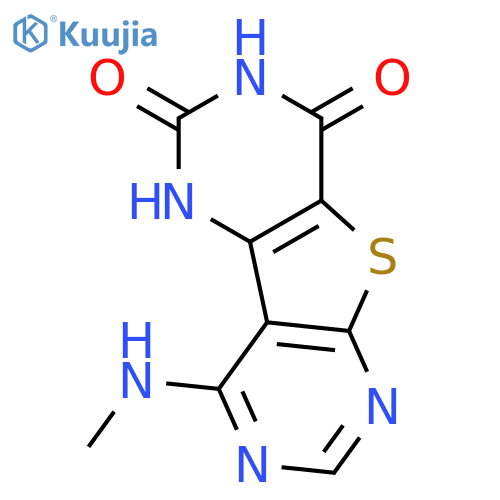Thieno[2,3-d:4,5-d']dipyrimidine-2,4(1H,3H)-dione, 9-(methylamino)- structure
