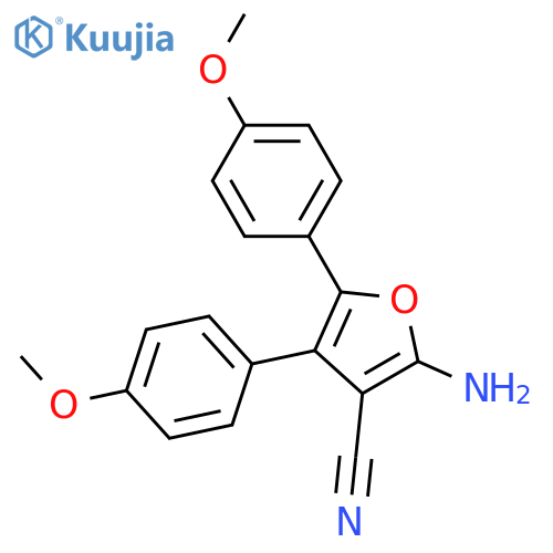 2-Amino-4,5-bis(4-methoxyphenyl)-3-furonitrile structure