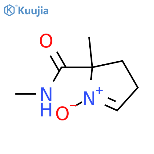 2H-Pyrrole-2-carboxamide,  3,4-dihydro-N,2-dimethyl-,  1-oxide structure