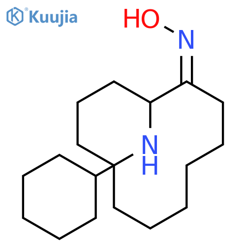 Cyclododecanone, 2-(cyclohexylamino)-, oxime, (E)- structure