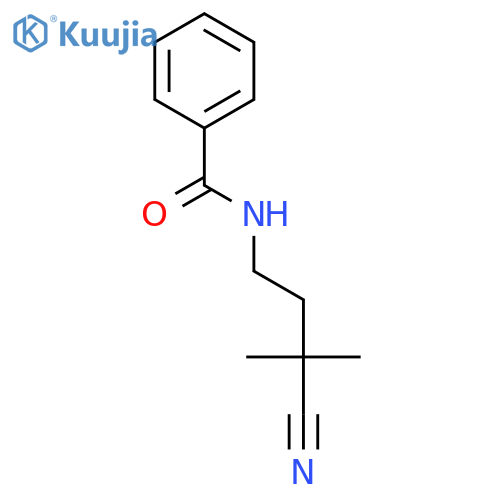 Benzamide, N-(3-cyano-3-methylbutyl)- structure