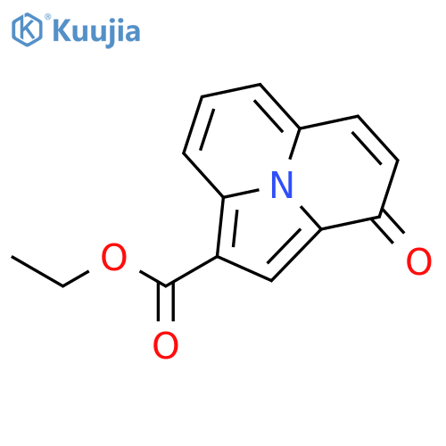 3H-Pyrrolo[2,1,5-de]quinolizine-1-carboxylic acid, 3-oxo-, ethyl ester structure