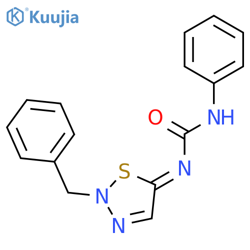 Urea, phenyl[2-(phenylmethyl)-1,2,3-thiadiazol-5(2H)-ylidene]- structure