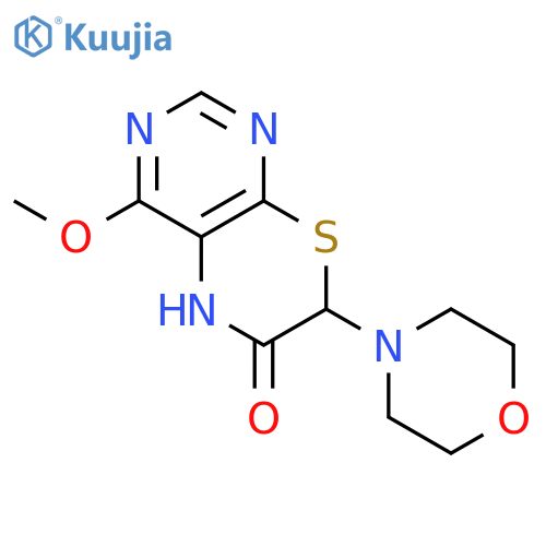5H-Pyrimido[4,5-b][1,4]thiazin-6(7H)-one, 4-methoxy-7-(4-morpholinyl)- structure