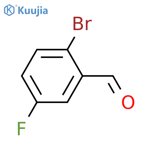 2-Bromo-5-fluorobenzaldehyde structure